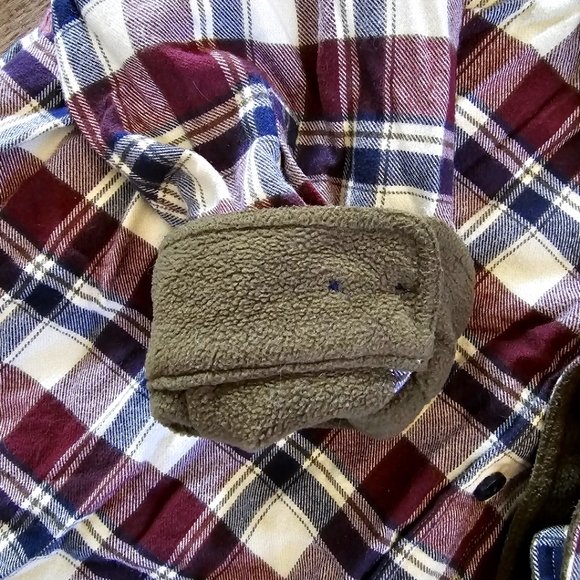 L.L. Bean Fleece Lined Plaid Flannel Mens Button Down Shirt Size XXL - Picture 4 of 5